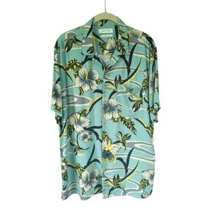 Urban Outfitters Mens Hawaiian Aloha Shirt Floral Tropical Button Up Med Viscose